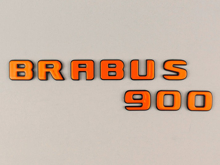 Brabus 900 Orange Badges Emblems Set for Mercedes-Benz W463 W463A W464